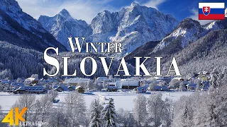 Winter Slovakia 4K Ultra HD • Stunning Footage Slovakia, Scenic Relaxation Film with Calming Music.