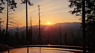 sunset at Yosemite