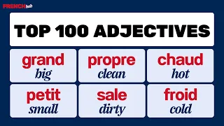 French Speedrun : Top 100 Adjectives in 5 minutes
