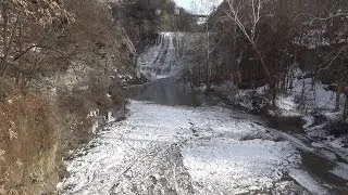 Park Minute: Icy Fluctuations at Ithaca Falls