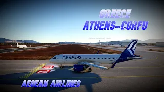 MSFS | FLIGHT FROM ATHENS TO CORFU | AEGEAN AIRLINES