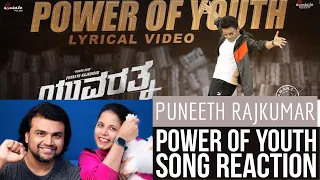 Power Of Youth - Yuvarathnaa | Song Reaction | Puneeth Rajkumar | Thaman S | Kannada Song