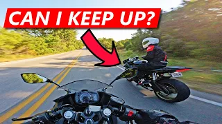 How to keep up with BIG BIKES on your Beginner motorcycle