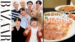 【日本語字幕/ENG SUB】K-POPグループ、ATEEZが一日の食生活を大公開！｜FOOD DIARIES（フードダイアリー）| ハーパーズ バザー（Harper's BAZAAR）公式