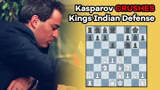 Kasparov destroys his own favourite opening - King's Indian Defense