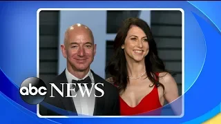 Michael Strahan and Sara Haines break down the latest on Jeff Bezos' divorce