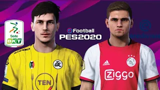 PES 2020 FACES REAIS EREDIVISIE [LIGA HOLANDESA]/SERIE BKT [2° DIV. ITALIANA]