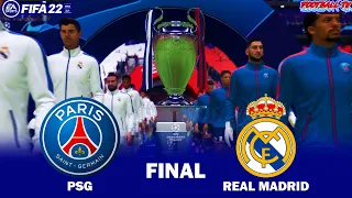 Real Madrid vs PSG - UEFA Champions League Final - Match FIFA 22 - Gameplay PC