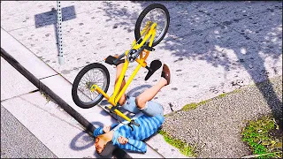 GTA 5 BMX Stunt Fails Episode 09 (Euphoria Physics Showcase)