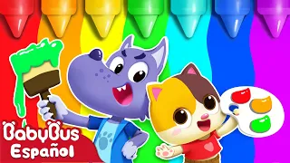 El Lobo Cambia los Colores | Canciones Infantiles | Aprender Colores | BabyBus Español