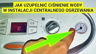 Jak uzupełnić wodę w instalacji centralnego ogrzewania? Ciśnienie wody - Imergas Victrix - Poradnik