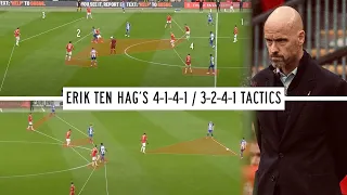 TACTICAL ANALYSIS | Erik ten Hag's 'off ball' 4-1-4-1 / 3-2-4-1 tactics against Brighton