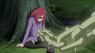 Karin usa las cadenas diamantinas por primera vez contra Suigetsu - Naruto Shippuden 408