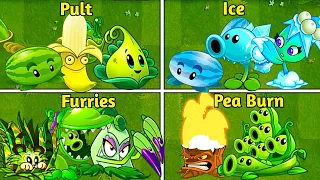 Random 4 Team Plants Battles - Which Team Will Win? - PvZ2 Team Plants vs Team Plants