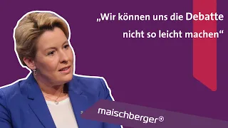 Franziska Giffey (SPD) im Gespräch über Ausschreitungen in der Silvesternacht I maischberger