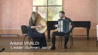 B&B project LIVE - ACCORDION and BANDURA - Vivaldi - Concerto No 2 L'estate - Summer RV 315 part 3