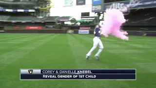 MIA@MIL: Knebel reveals gender of child before game