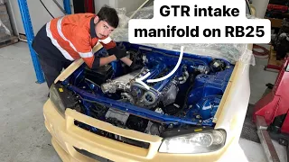 GTR intake manifold on RB25