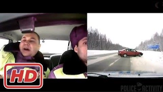 Dashcam Video Of Russian Police Pursuit