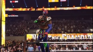 WWE 2k24 austin vs ray Santos for wjcw wold title
