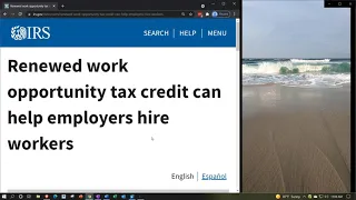 IRS Tax Tip - Renewed work opportunity tax credit can help employers hire workers