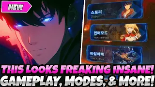 *BRAND NEW GAMEPLAY FOR NETMARBLE'S SOLO LEVELING ARISE GAME* MODES, CHARACTERS & RELEASING SOON!?!?