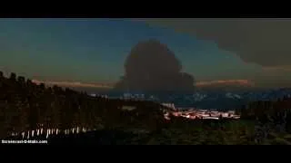 Yellowstone Eruption From Montana