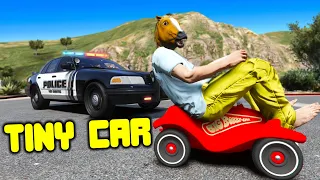 Worlds Smallest Car Trolls Cops in GTA 5 RP