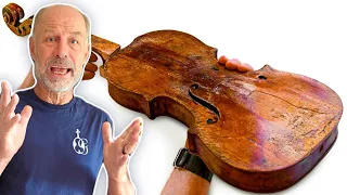 Violinmaker Reviews Broken 1840s Violin Restoration