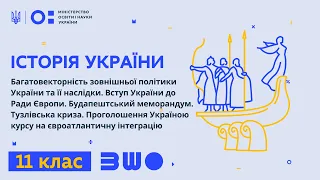 11 клас. Історія України. Багатовекторність зовнішньої політики України та її наслідки