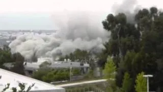 Cal State East Bay Building implosion August 17, 2013