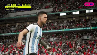 eFootball™ 2023 • Argentina vs Poland • WC Group Stage • PS4