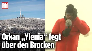 „Ylenia“ – extremer Orkan von 140 Km/h auf dem Brocken | Unwetter in Deutschland