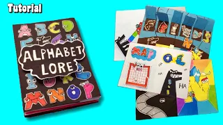 DIY ♥ How to make Alphabet Lore 7 types of game book / Paper Craft / Alphabet Lore Story Book / art