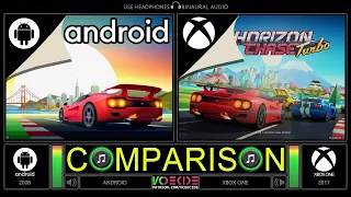 Horizon Chase (Mobile vs Xbox One) Side by Side Comparison (Android vs Xbox One)