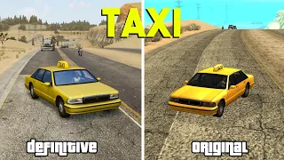 Original vs Definitive Edition (Physics and Details comparison Taxi)