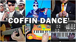 Who Played it Better: Coffin Dance Meme - Astronomia (Bass, Violin, Cat Piano, Guitar, Chicken)