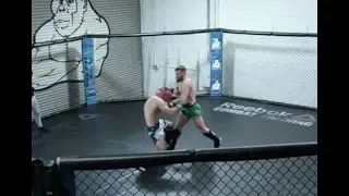 Conor McGregor drops sparring partner as he steps up training ahead of Khabib Nurmagomedov