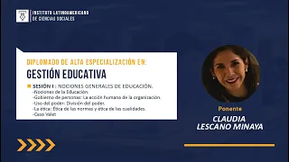 Diplomado de : GESTIÓN EDUCATIVA - MÓDULO I