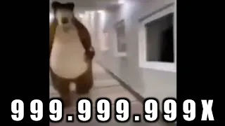 Bear chasing person down hall 999x Speed meme