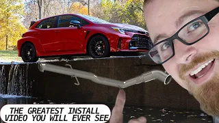 Installing the BEST AFTERMARKET DOWNPIPE on your 2023 GR COROLLA (how to)
