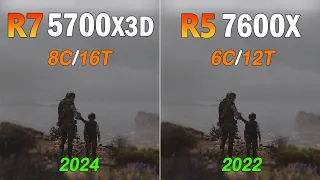 AMD Ryzen 5 7600X vs AMD Ryzen 7 5700X3D - Benchmark and Test in 5 Games