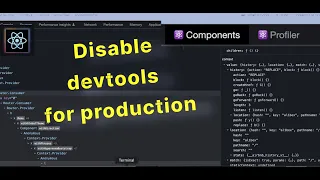 React | How to Disable devtools in Production