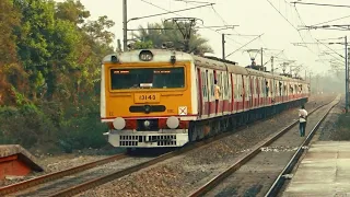 12 Coach EMU local trains accelerating quickly | Electric Multiple Unit trains