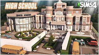 Sims 4 HIGH SCHOOL: School for HIGH SCHOOL YEARS [No CC] - Speed Build | Kate Emerald