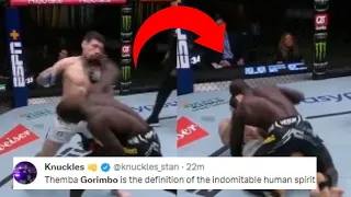 FIGHTERS REACT TO THEMBA GORIMBO KNOCKOUT PETE RODRIGUEZ | THEMBA GORIMBO VS RODRIGUEZ REACTIONS