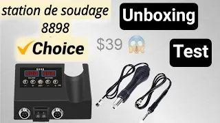 8898 2 in 1 600W Soldering Station Unboxing and Test