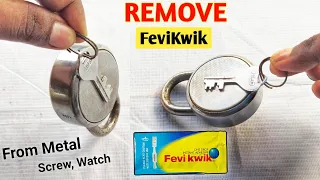 Feviquick Remover From Metal | How To Remove Feviquick From Hand