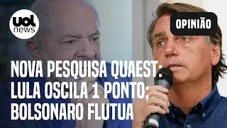 Quaest: Lula oscila 1 ponto em pesquisa eleitoral e lidera com 44%; Bolsonaro flutua para 32%