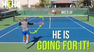 #61 ATP Marcos Giron - Tennis AGGRESSIVE PATTERNS | Mic’d Up Practice